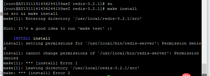centos安裝redis出錯(cuò)