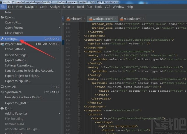 IDEA設置編碼背景色的方法