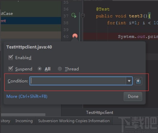IntelliJ IDEA設置條件斷點的方法步驟
