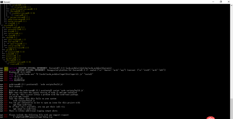 node.js - NPM安裝包時有些情況會爆出一些的警告/報錯信息怎么判斷是否可以忽略？