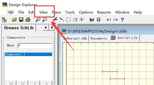 protel99se工具視圖打開教程分享