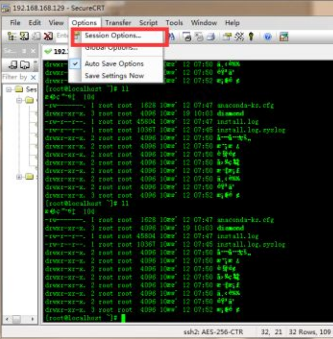 securecrt編碼格式修改步驟介紹