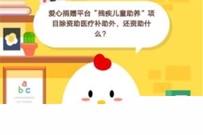 愛心捐贈(zèng)平臺(tái)“殘疾兒童助養(yǎng)”項(xiàng)目除資助醫(yī)療補(bǔ)助外，還資助什么?