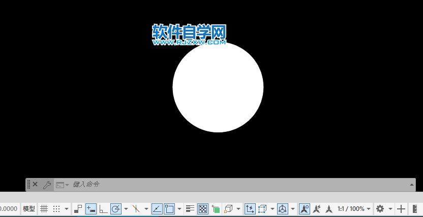 cad怎么畫實心圓