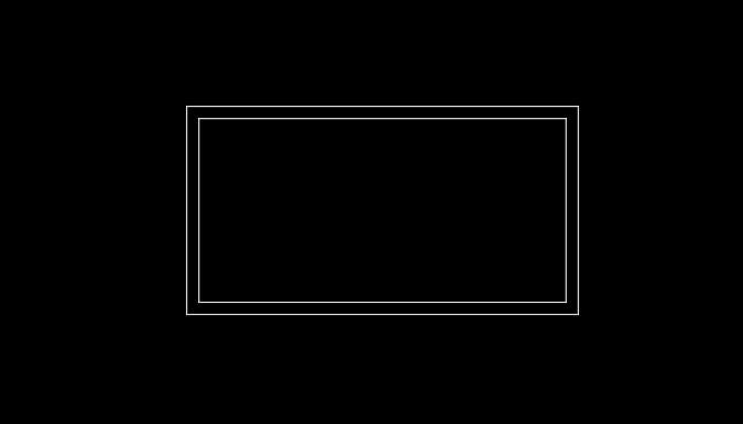 cad怎么畫雙層矩形