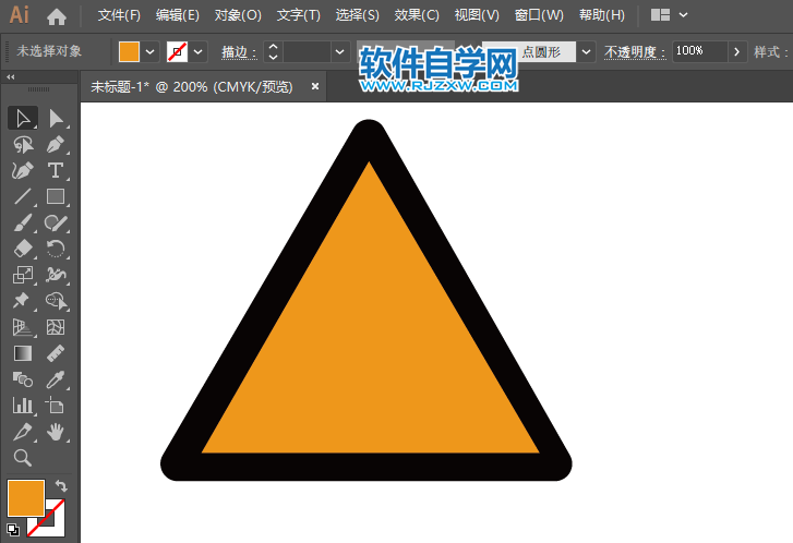 ai怎么繪制T形交叉路牌