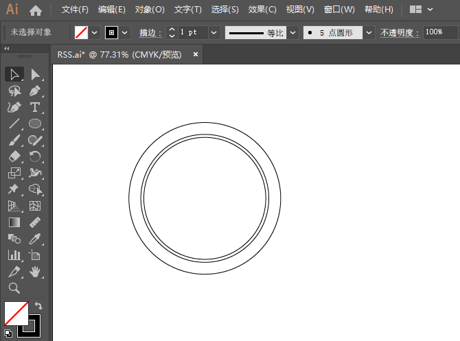 ai繪制西瓜圖標(biāo)的方法