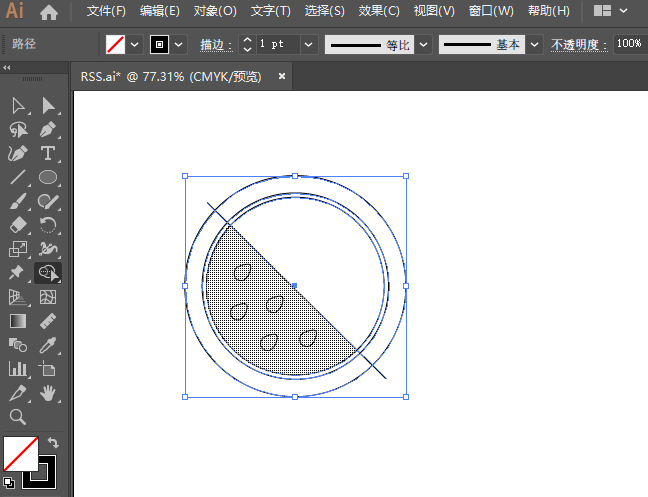 ai繪制西瓜圖標(biāo)的方法
