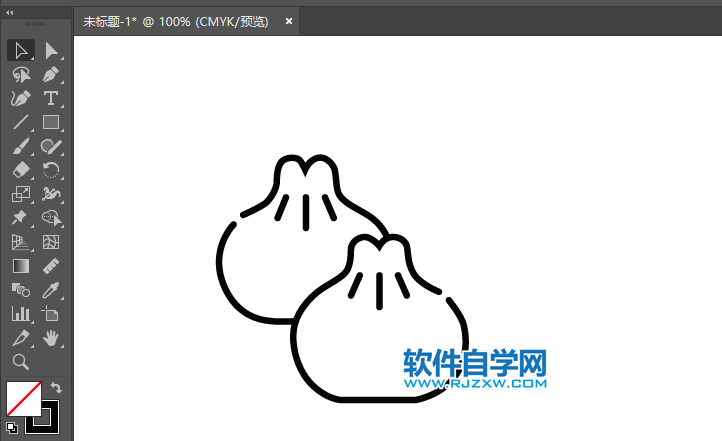 ai怎么繪制包子的卡通圖