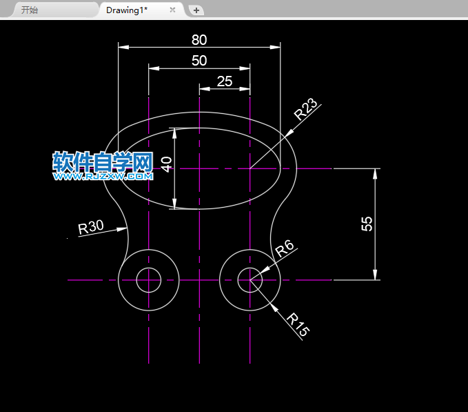 CAD2022怎么畫二維實(shí)例圖一