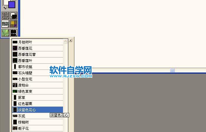 painter怎么使用豎型花草噴圖