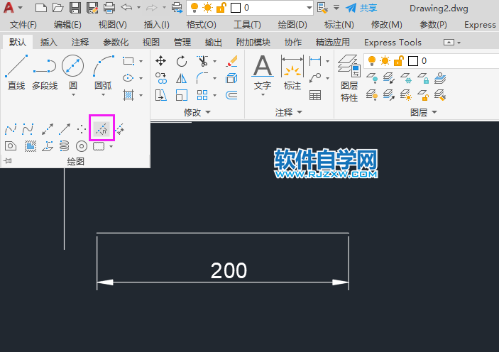 cad直線分段怎么分