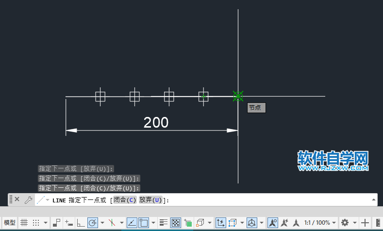cad直線分段怎么分