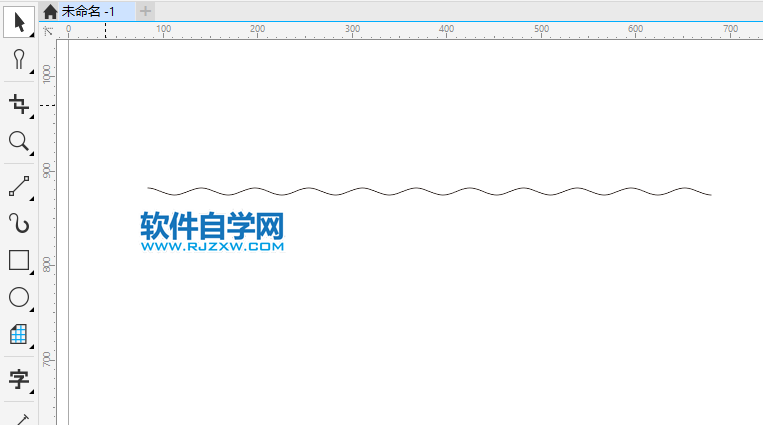 coreldraw怎么畫波浪線