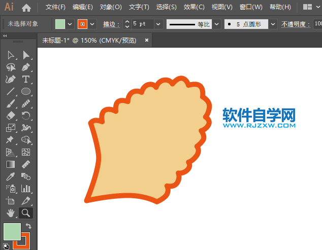 ai怎么畫玉米圖標(biāo)