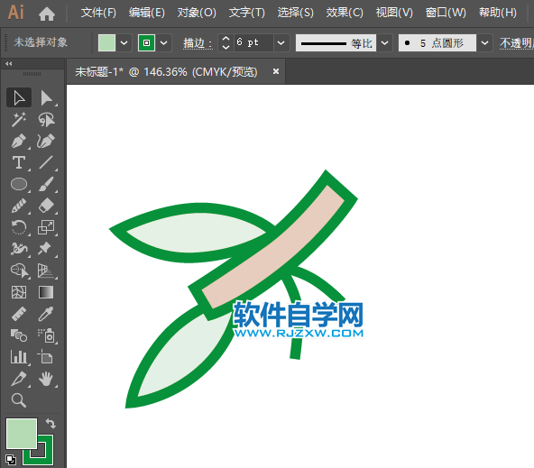 ai怎么畫(huà)橄欖水果圖案