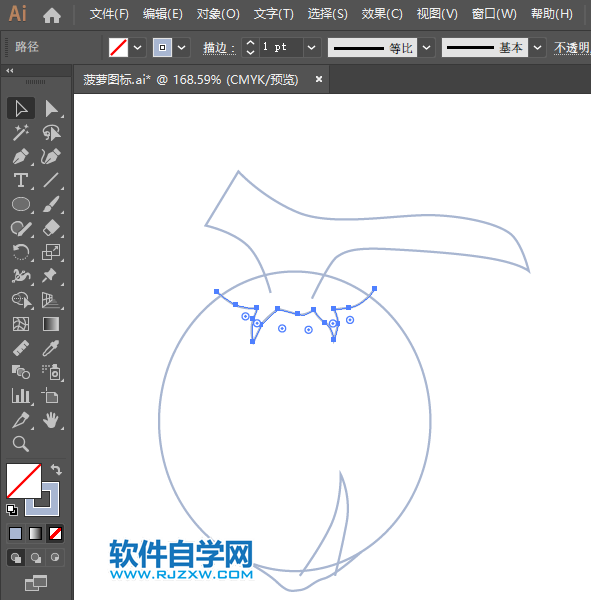 ai怎么畫椰子圖標(biāo)