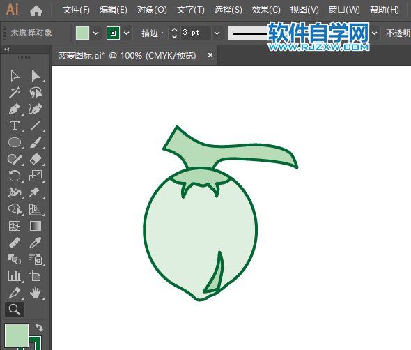 ai怎么畫椰子圖標(biāo)