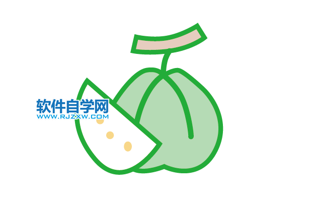 ai怎么畫番石榴水果圖標(biāo)