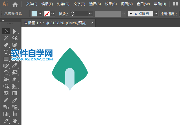ai怎么畫百荷盆栽圖標