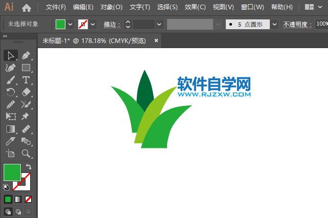 ai怎么畫蘆薈圖標(biāo)