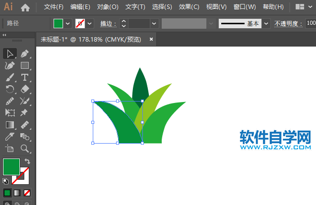 ai怎么畫蘆薈圖標(biāo)