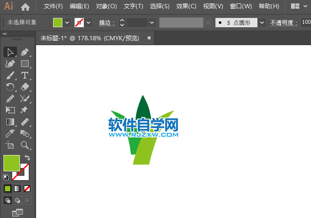 ai怎么畫蘆薈圖標(biāo)