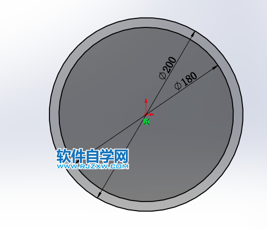 用SolidWorks畫凹孔切除的滾筒零件