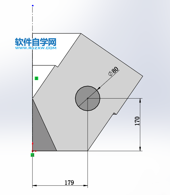屋頂石塊用SolidWorks的畫法