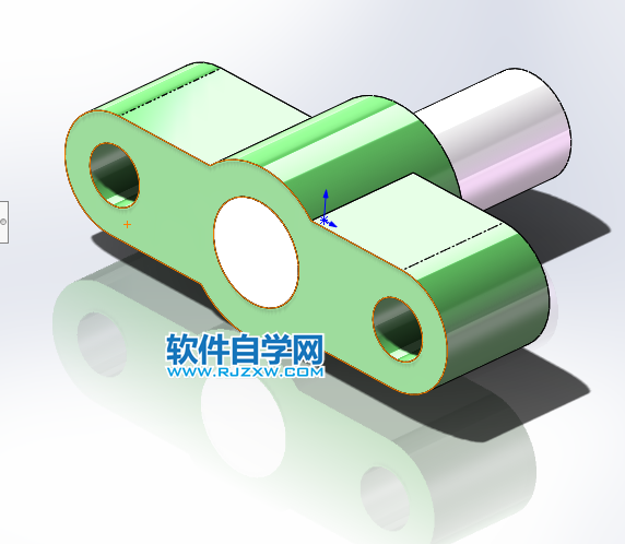 反向關節機構用SolidWorks建模并裝配