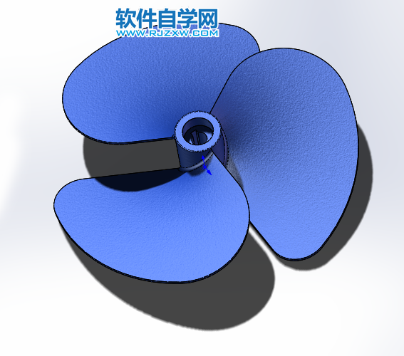 挺簡單用SolidWorks畫扇葉的方法