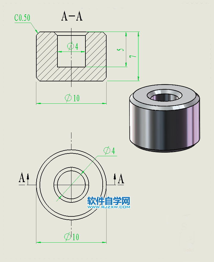 圓弧槽口凸輪機構用SolidWorks制作