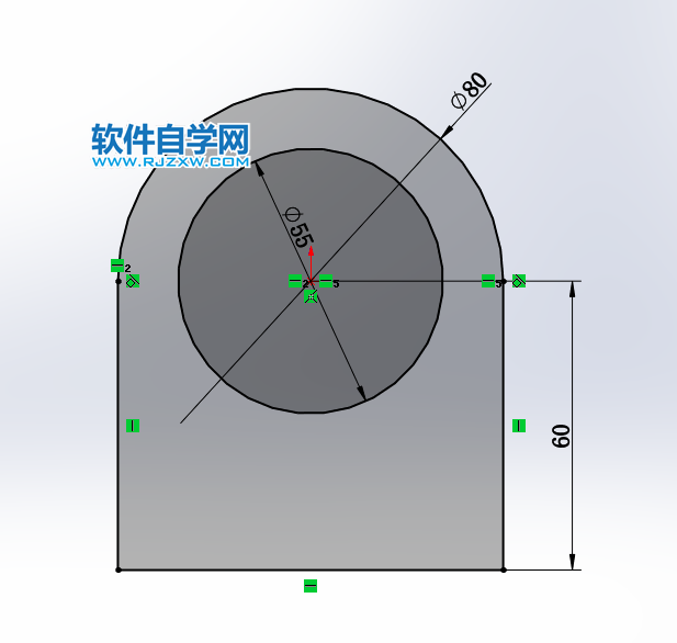 鈑金法蘭零件SolidWorks練習(xí)題畫(huà)法