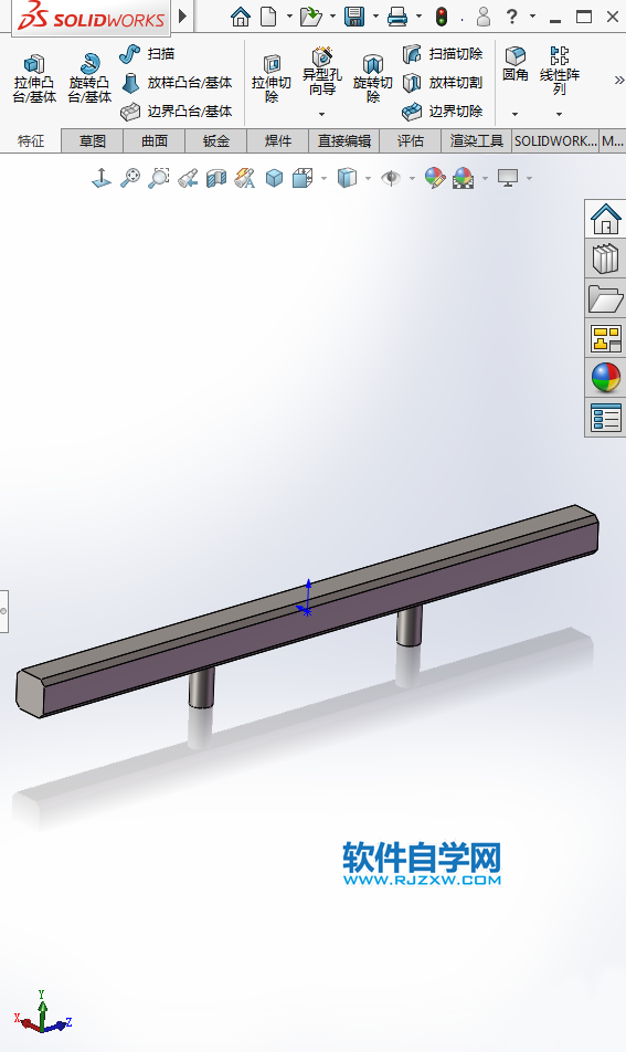 圓弧槽口凸輪機構用SolidWorks制作