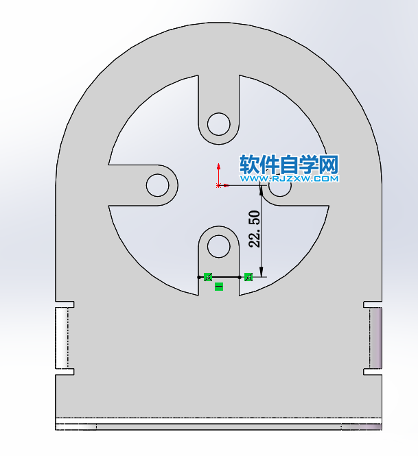 鈑金法蘭零件SolidWorks練習(xí)題畫(huà)法