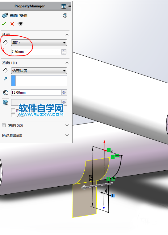 SolidWorks畫兩根管用螺栓和螺母