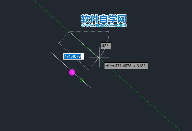 CAD中怎么找平行關系