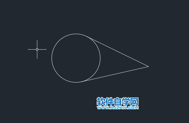 CAD中怎么找切點