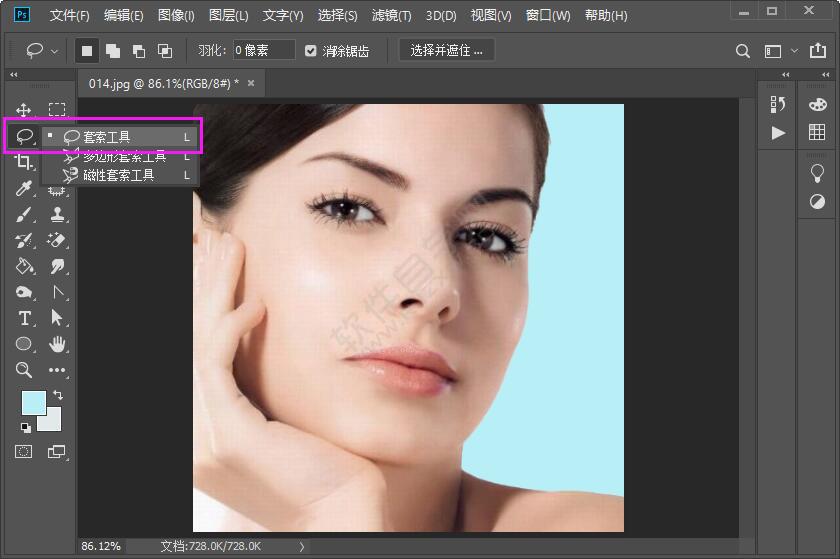 PS套索工具結束不了怎么辦