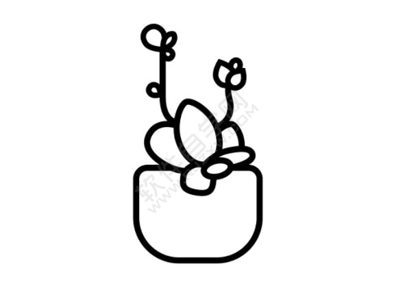 ai怎么畫多肉植物插畫