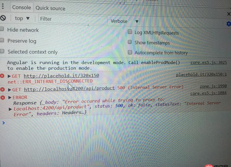angular.js - angular 配置代理proxy.conf.json后報錯，頁面返回500internal server error？