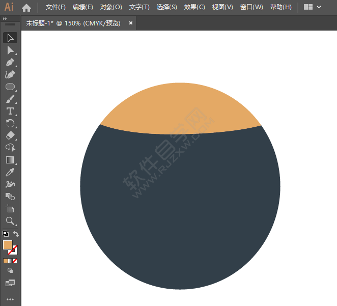 ai畫一個圓形日歷圖標