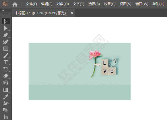 ai里面的圖片設置照亮邊緣的方法