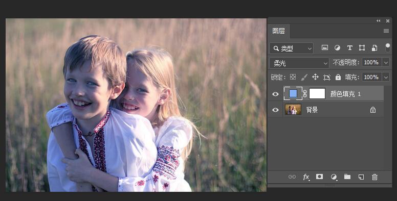 PS使用填充圖層添加顏色的方法