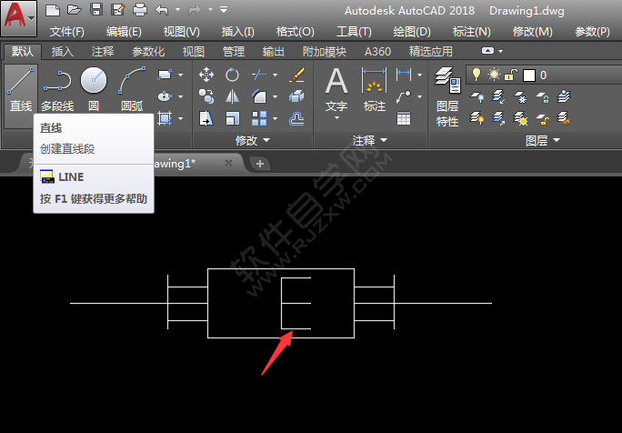 CAD除垢儀圖例的畫法