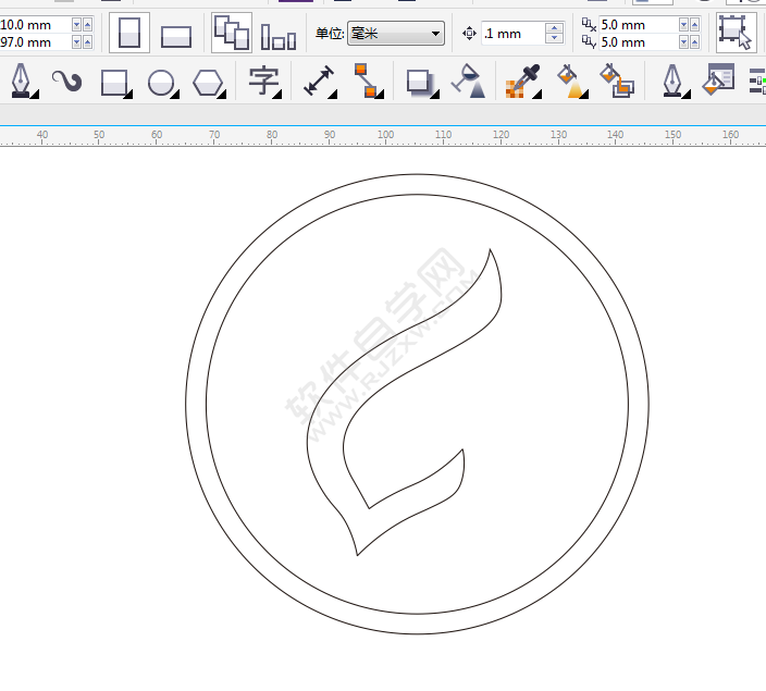 CDR怎么畫一個翅膀logo