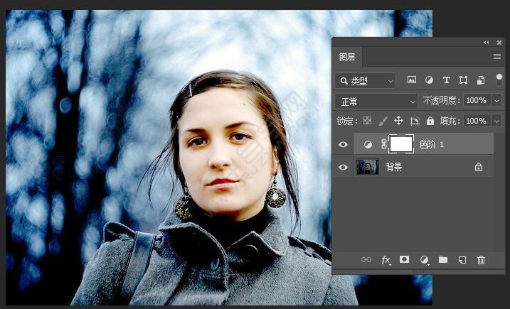 ps怎么創建色階圖層的方法