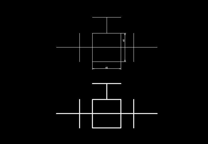 CAD怎么畫直通型或反沖型除污圖例