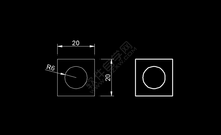 cad中的防火卷簾門按鈕盒圖標(biāo)怎么畫