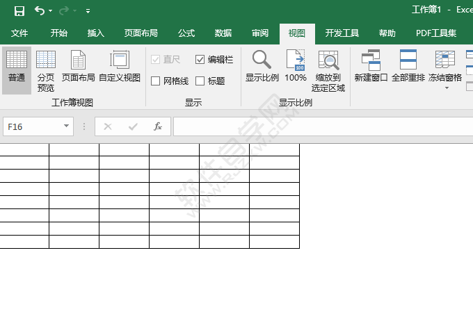 EXCEL2016怎么顯示和關閉標題的方法